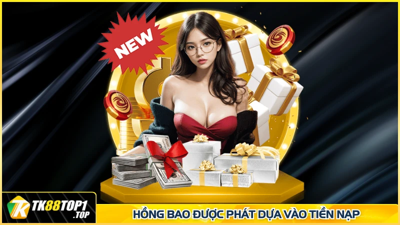 Hồng bao được phát dựa vào tiền nạp